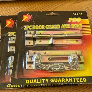 Pro 2 Piece Door Guard and Bolt (2 packs)